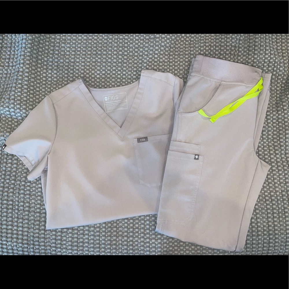 Figs Scrub Set Slate Grey XS